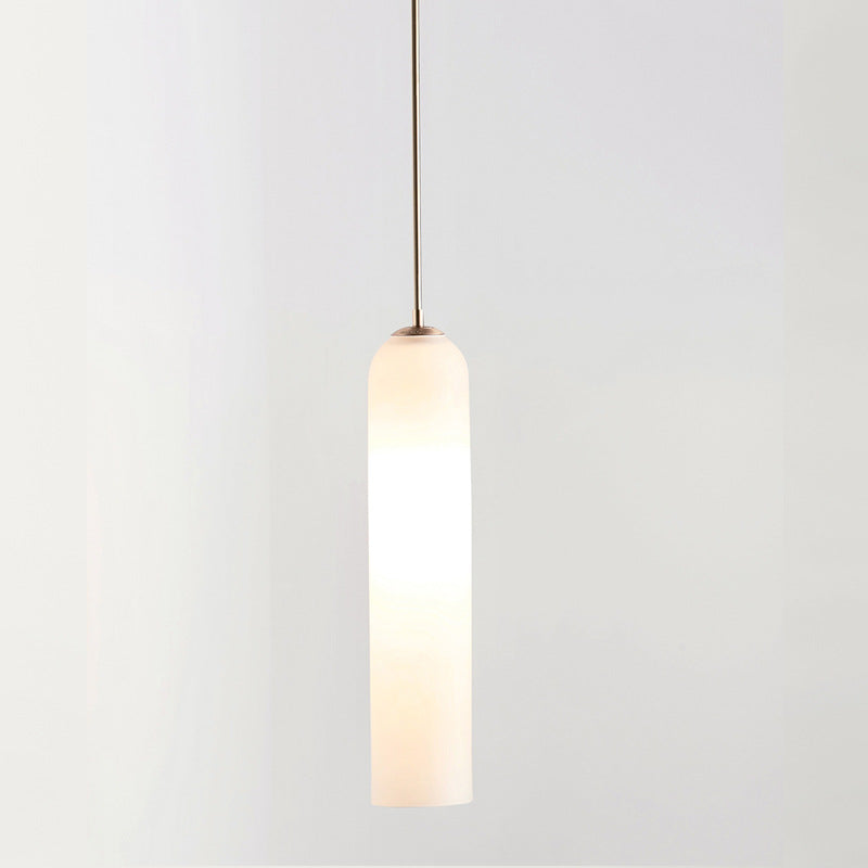 Modern Cylinder Glass Light Fixture