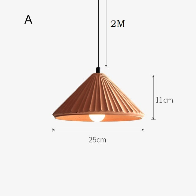 Geometry Zementleuchte, handgefertigt