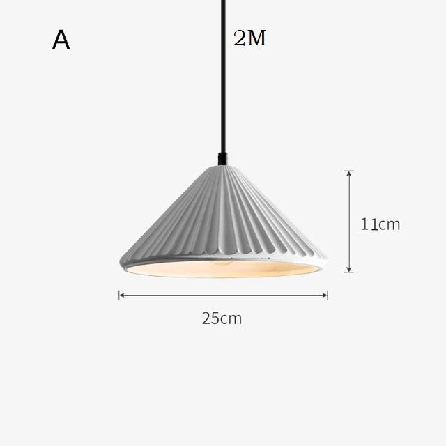 Geometry Cement Light Fixture, Hand-Made