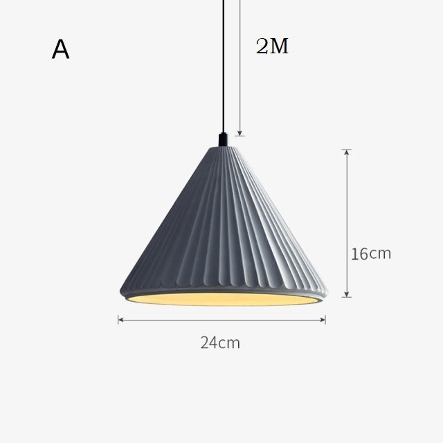 Geometry Zementleuchte, handgefertigt