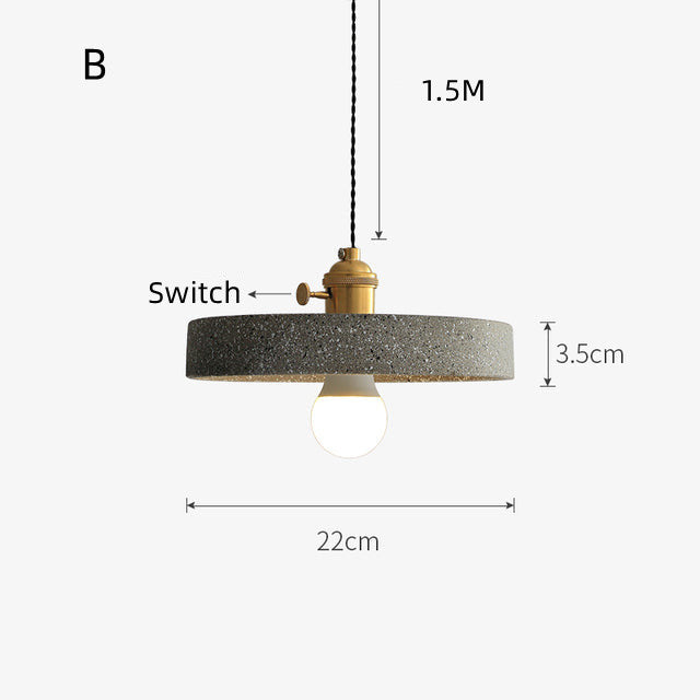 Geometry Cement Light Fixture, Hand-Made