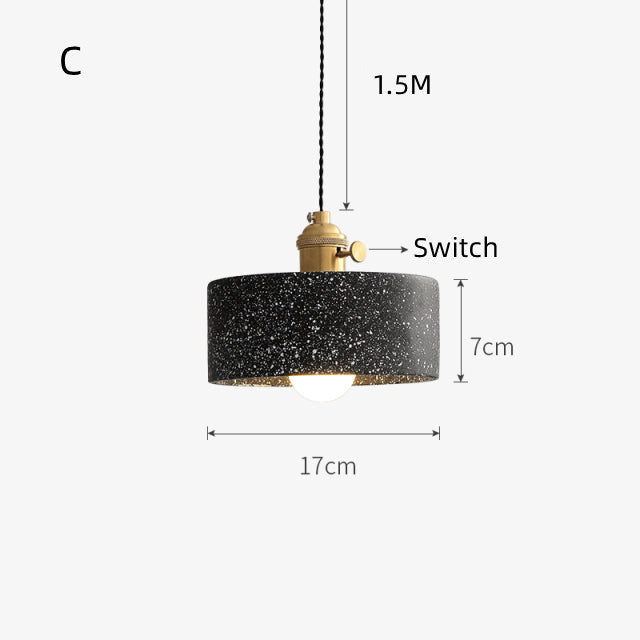 Geometry Cement Light Fixture, Hand-Made