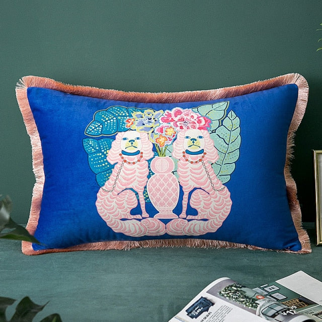 Funda de almohada con motivos de animales preciosos