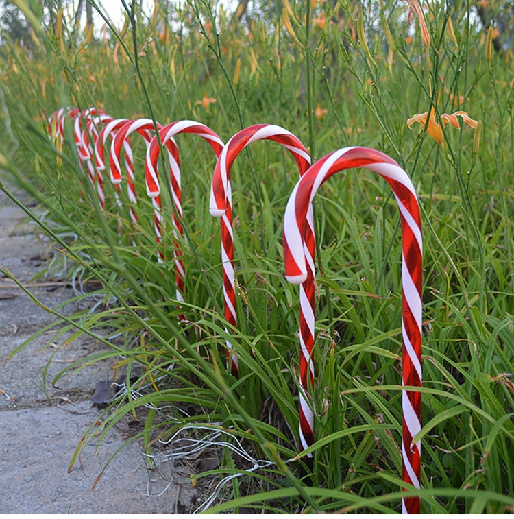 Christmas Candy Cane LED Lights Solar or USB Powered