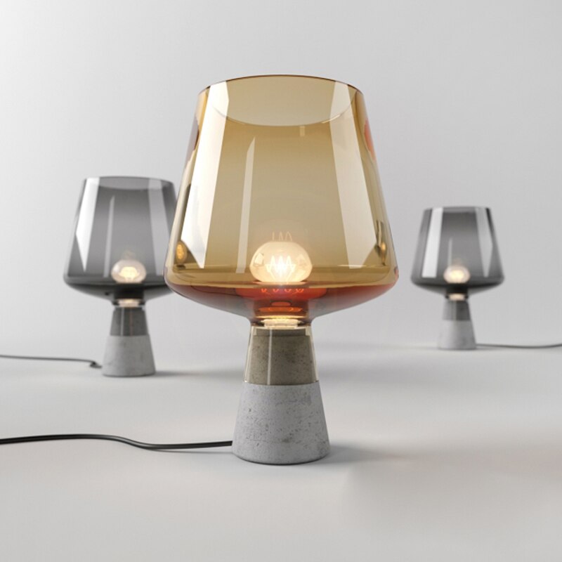 Russell Modern Glass Table Lamp