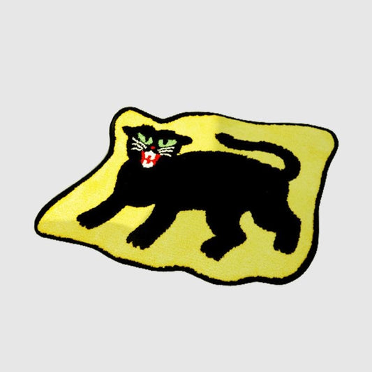 GG Black Cat Floor Area Rug