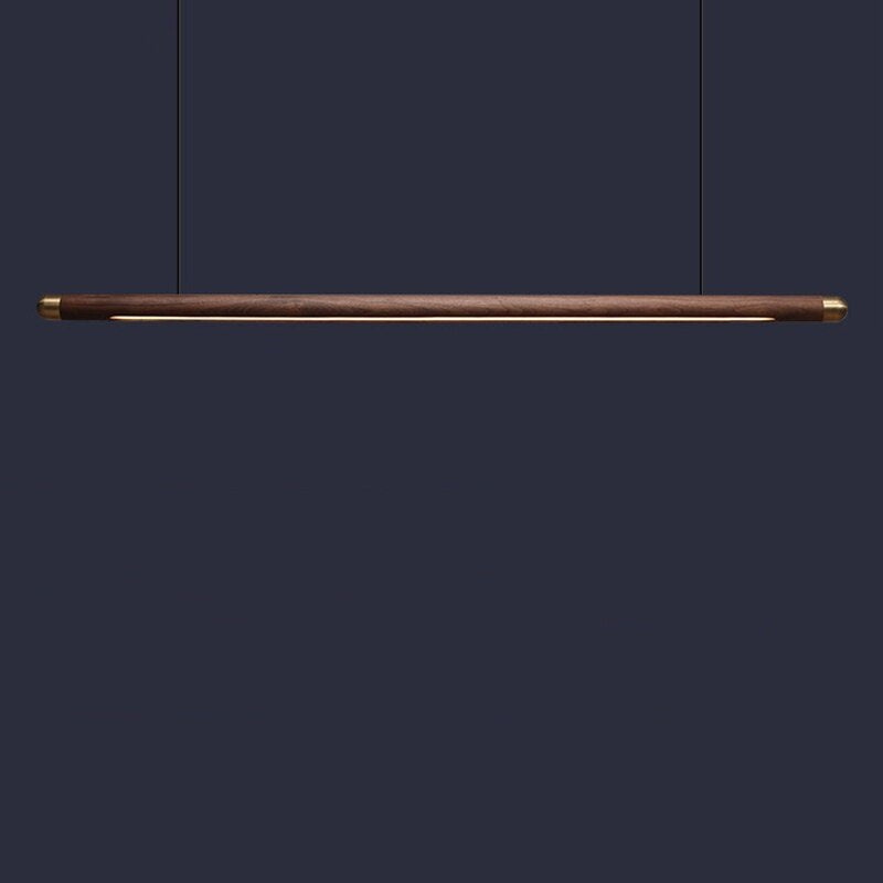 Black Walnut Minimalist LED Chandelier