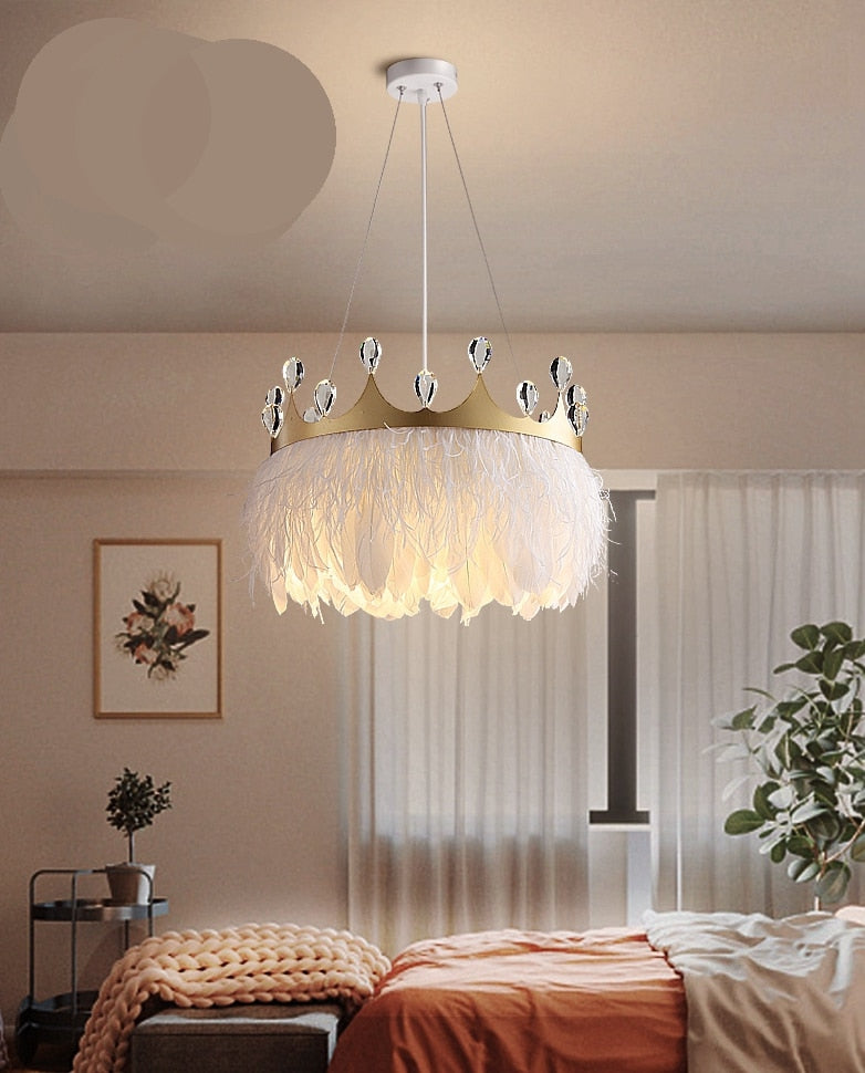 Scandinavian Feather Chandelier