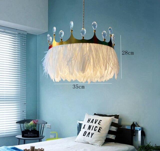 Scandinavian Feather Chandelier