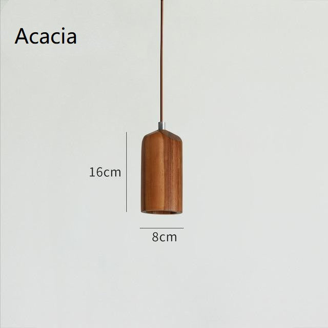 Japanese Minimalist Wood Pendant Light