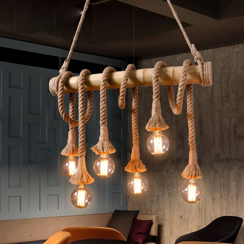 Loft Vintage Rope Pendant Lights