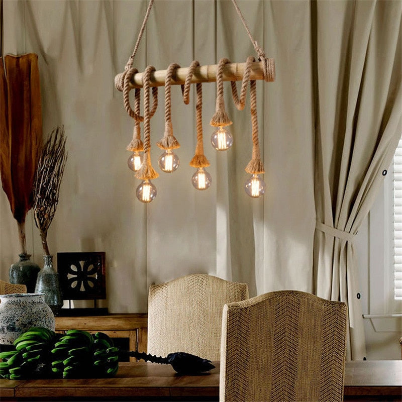 Loft Vintage Rope Pendant Lights