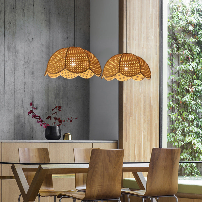 Unique Rattan Pendant Light for Kitchen Island