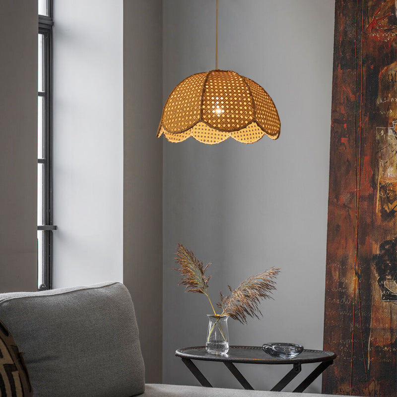 Unique Rattan Pendant Light for Kitchen Island