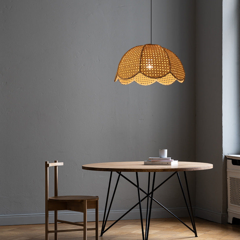 Unique Rattan Pendant Light for Kitchen Island