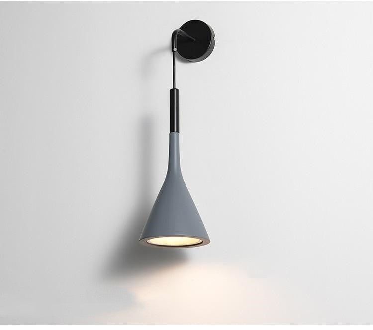 Nordic Cone Gray Wall Light