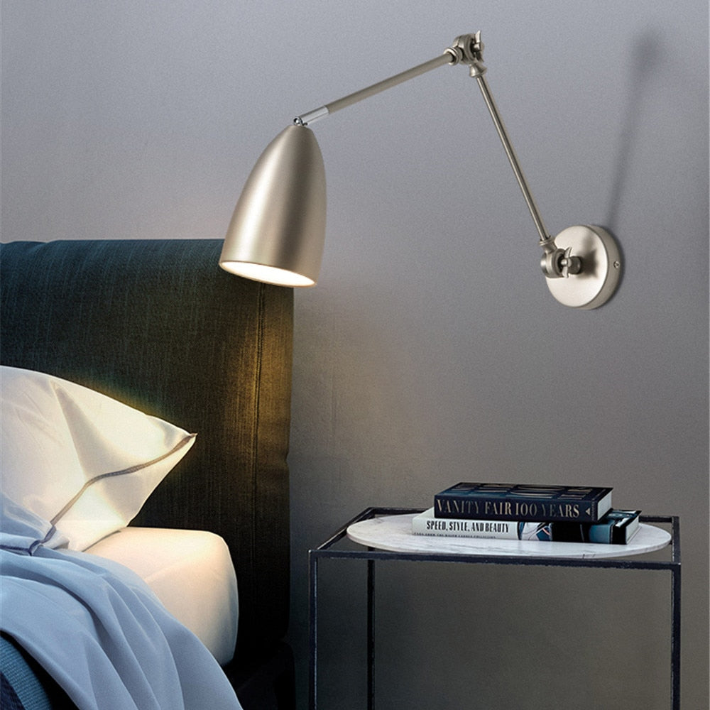 Modern Frosted Nickel Wall Lamp