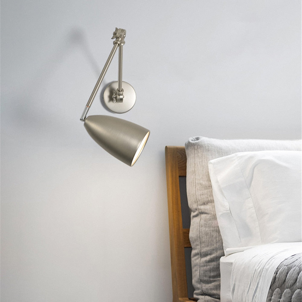 Modern Frosted Nickel Wall Lamp