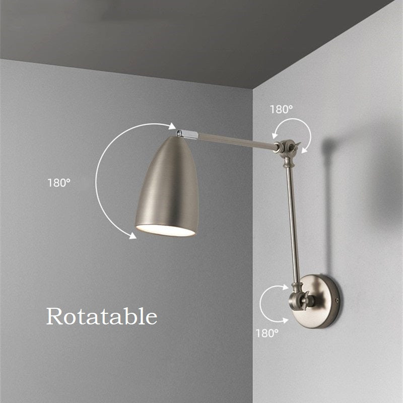 Modern Frosted Nickel Wall Lamp