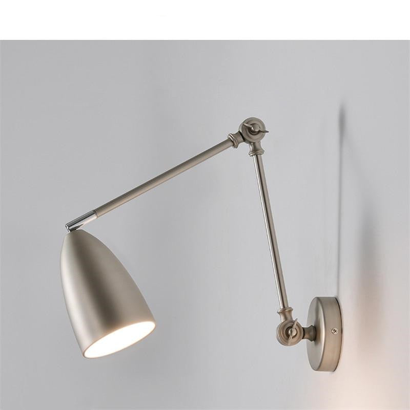 Modern Frosted Nickel Wall Lamp