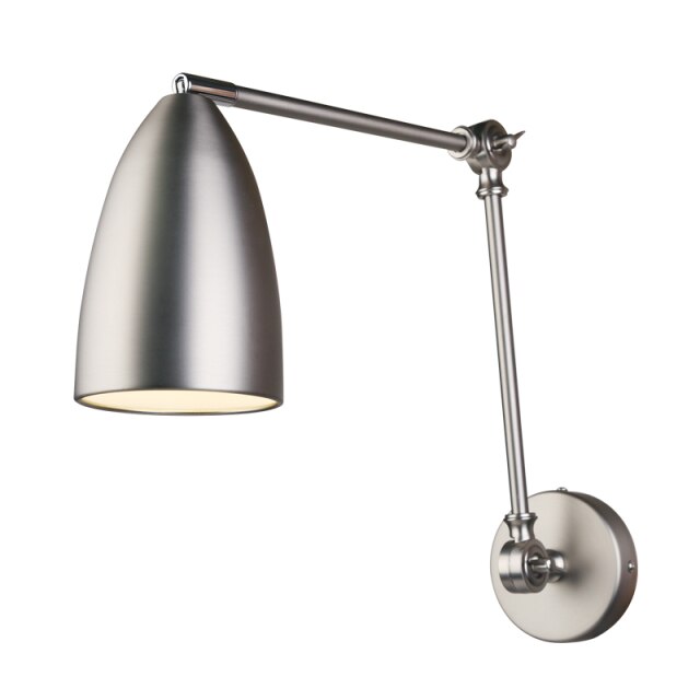 Modern Frosted Nickel Wall Lamp