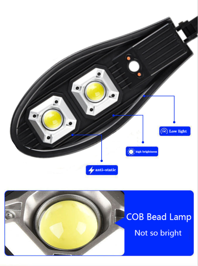 Solar-LED-Leuchte mit Bewegungsmelder aus Zeder