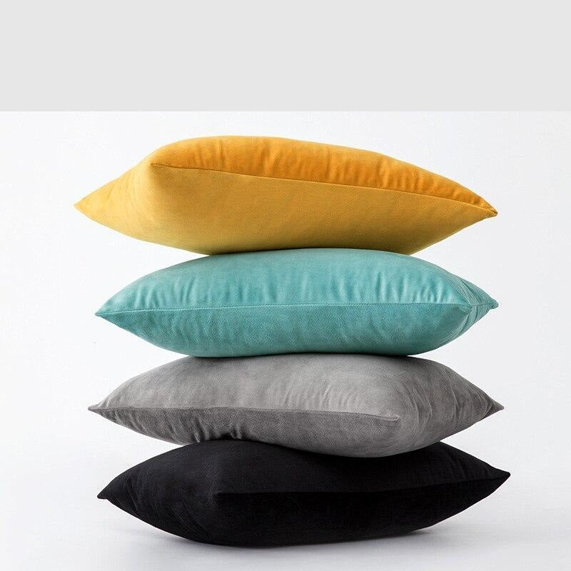 Basic Velvet Throw Pillow Case