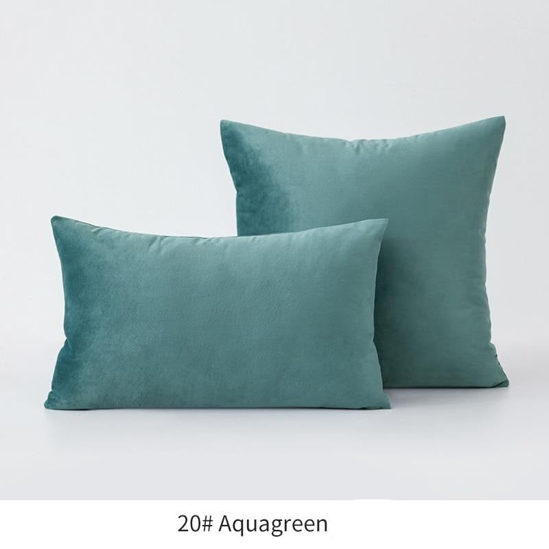 Basic Velvet Throw Pillow Case