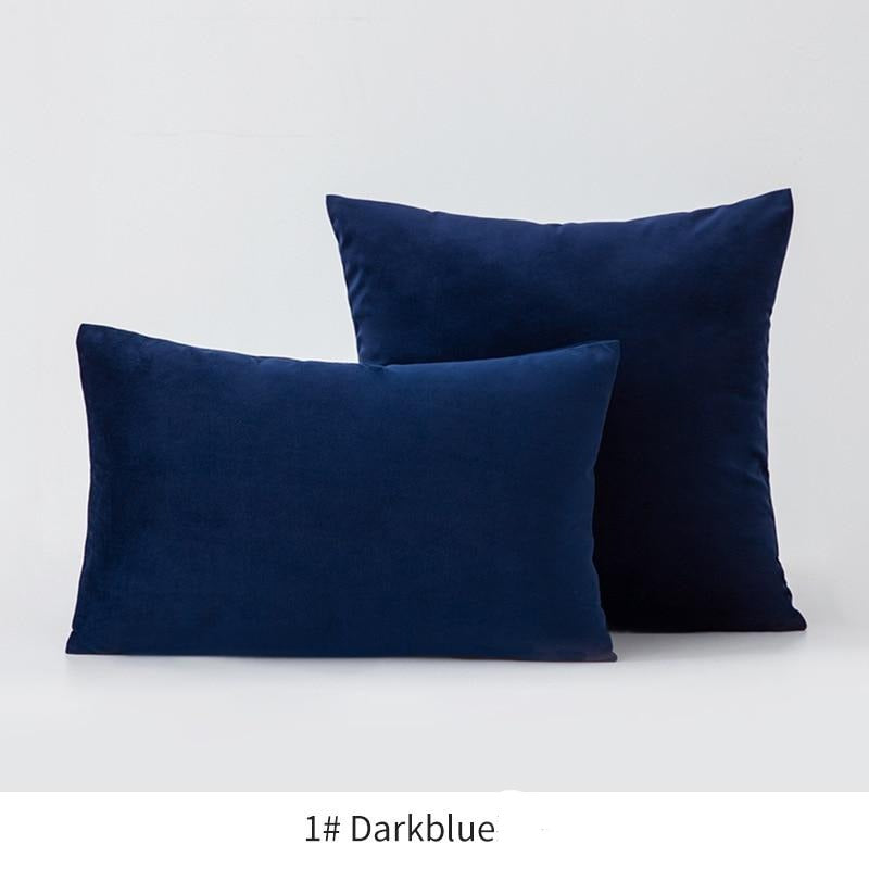 Basic Velvet Throw Pillow Case