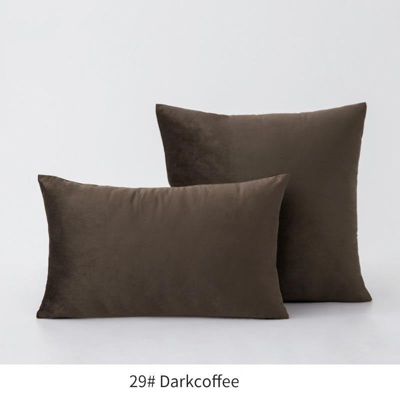 Basic Velvet Throw Pillow Case