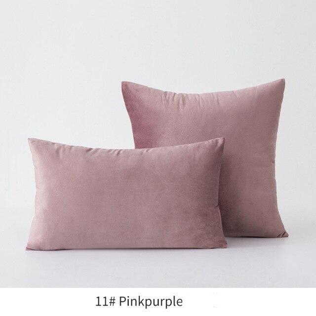 Basic Velvet Throw Pillow Case