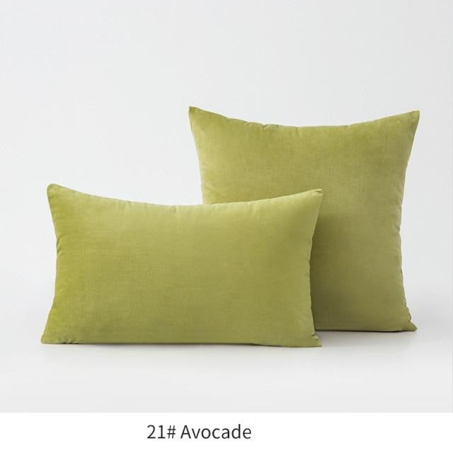 Basic Velvet Throw Pillow Case