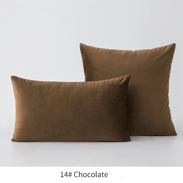 Basic Velvet Throw Pillow Case