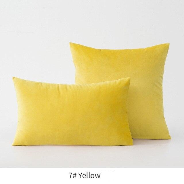 Basic Velvet Throw Pillow Case