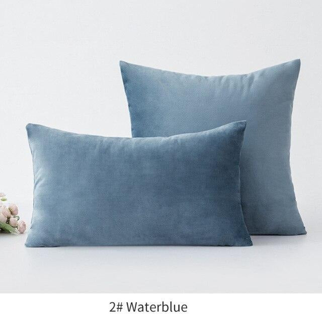 Basic Velvet Throw Pillow Case