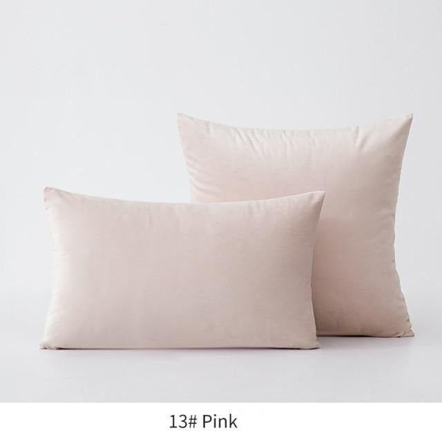 Basic Velvet Throw Pillow Case