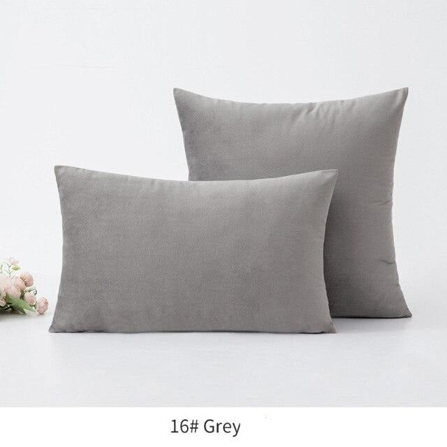 Basic Velvet Throw Pillow Case