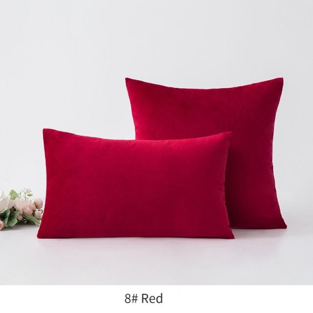 Basic Velvet Throw Pillow Case