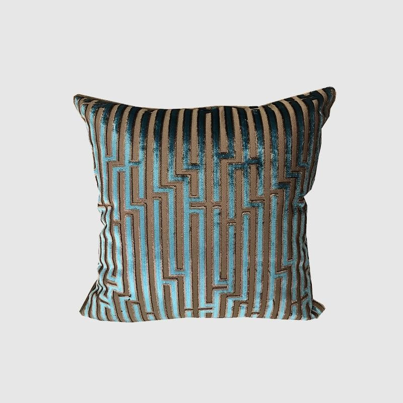 French Luxury Maze Velvet Pillow Case