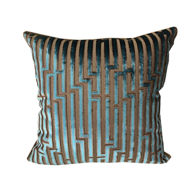 French Luxury Maze Velvet Pillow Case