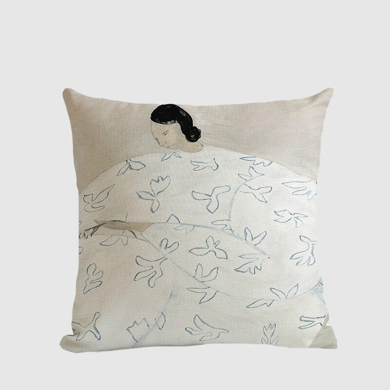 Japanese Art Throw Pillow Case, 45x45cm