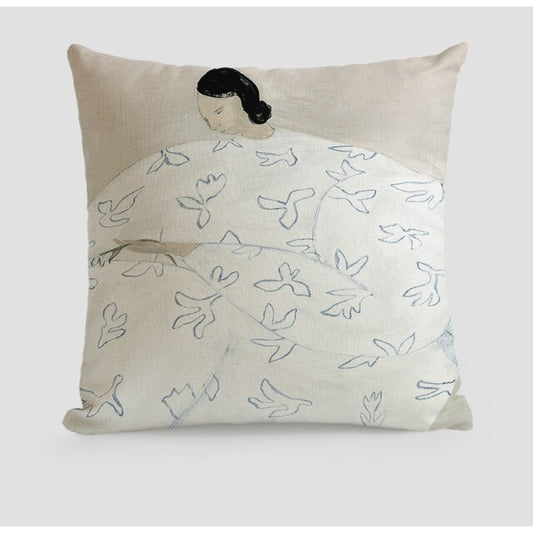 Japanese Art Throw Pillow Case, 45x45cm