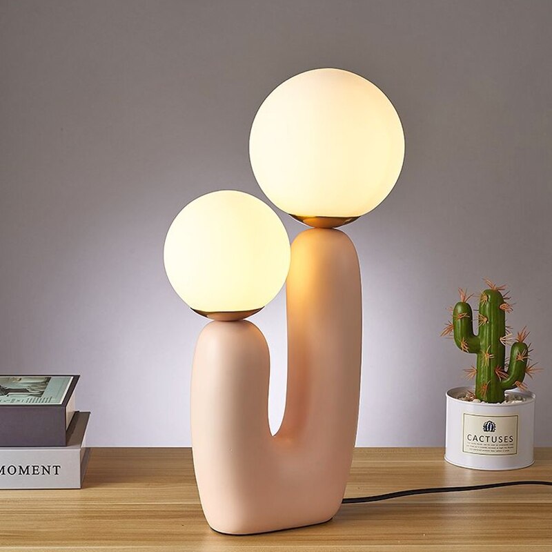 Pink Matte Oo Table Lamp