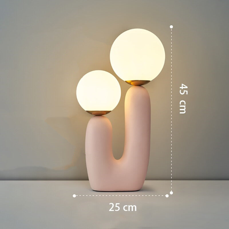 Pink Matte Oo Table Lamp