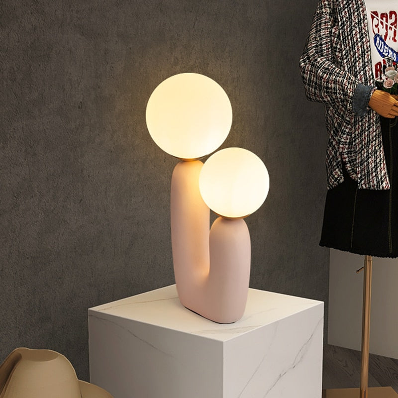 Pink Matte Oo Table Lamp