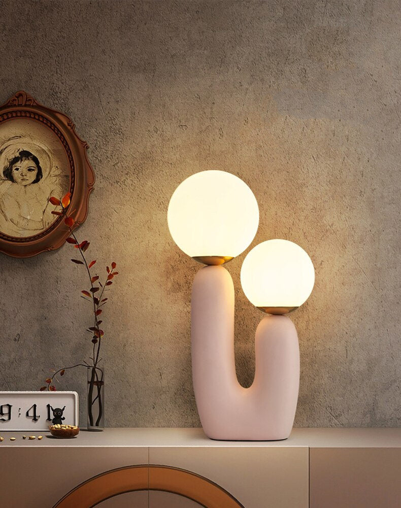 Pink Matte Oo Table Lamp