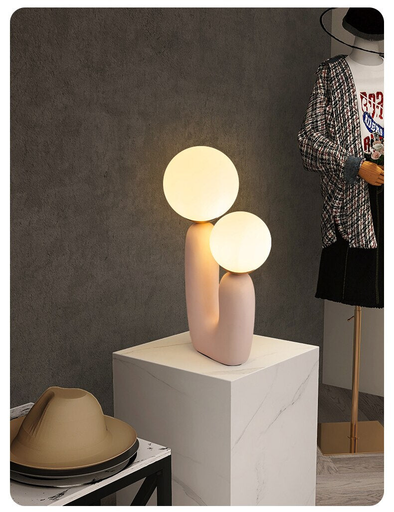 Pink Matte Oo Table Lamp