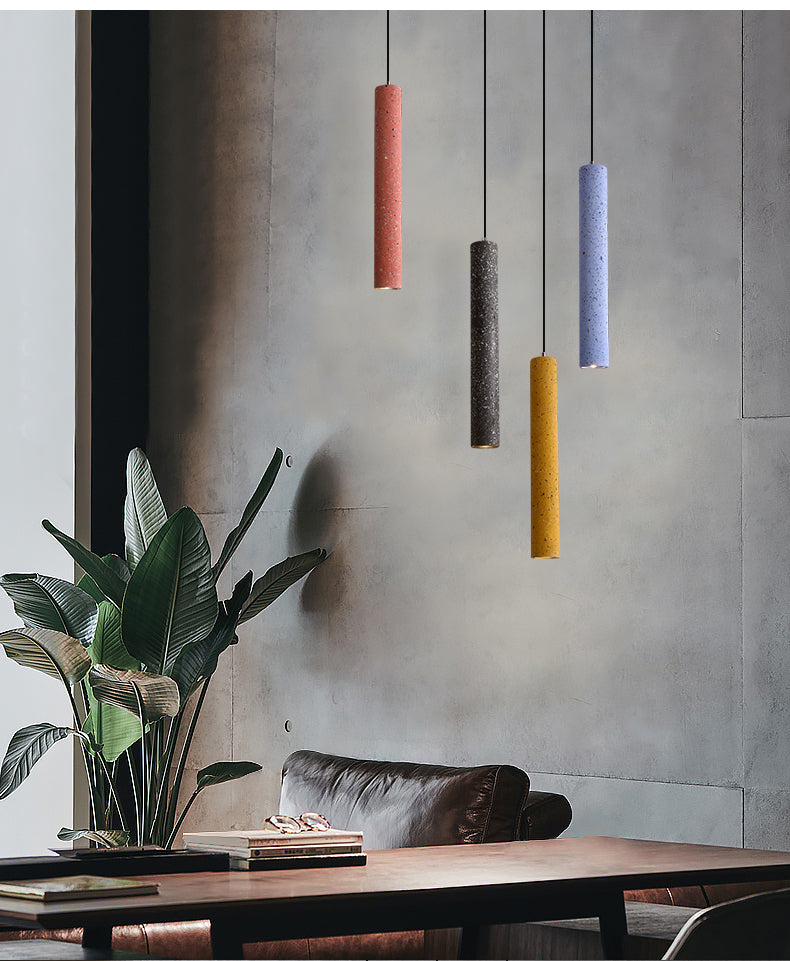 Industrial Terrazzo Concrete Pendant Light