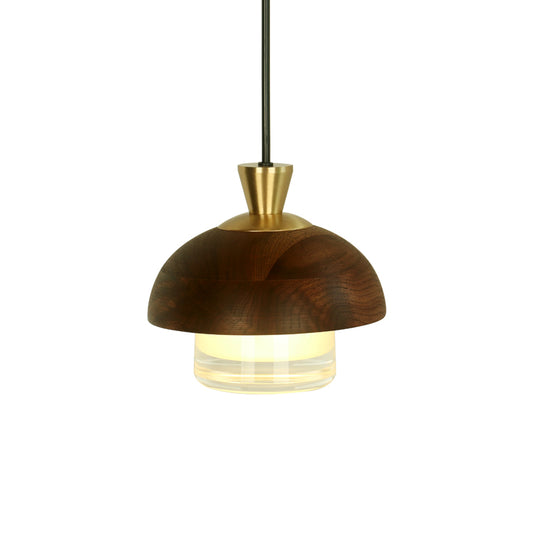 Luxury Walnut LED Light Fixture