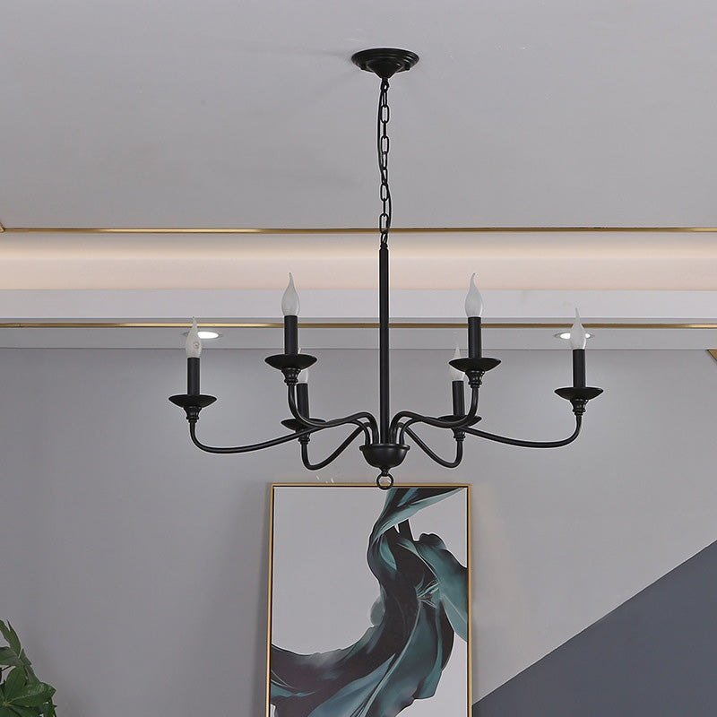 Black Dining Room Chandelier Light